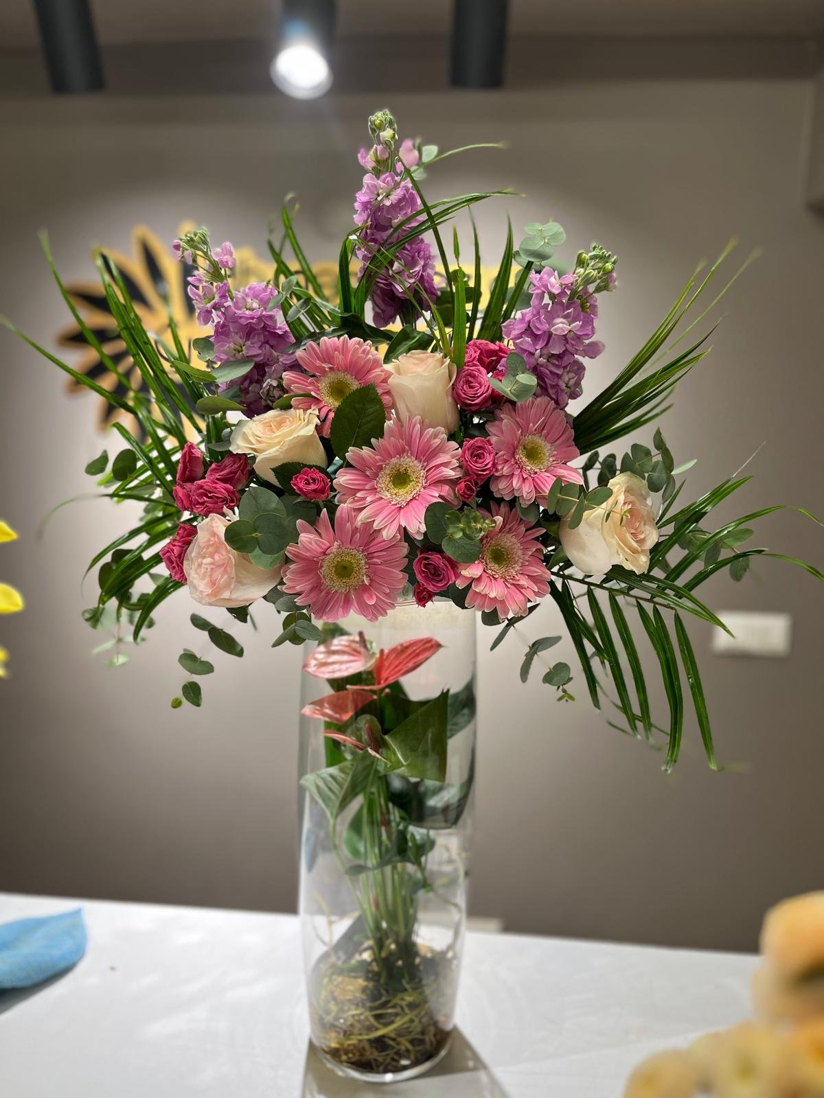 CAM VAZO İÇERİSİNDE ÖZEL SAKSI 